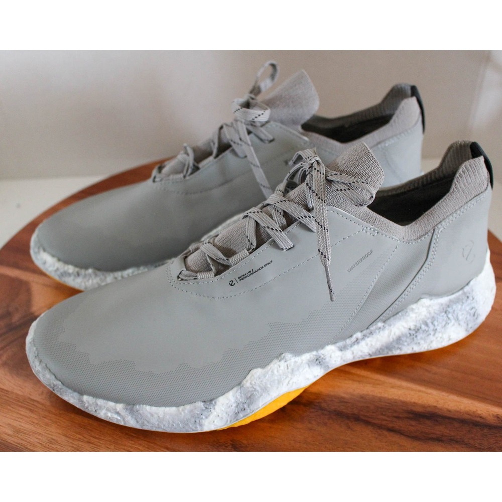 ECCO Golf Biom H5 Golf Shoes Mens 12 12.5 Gray Waterproof Spikeless Lace Up